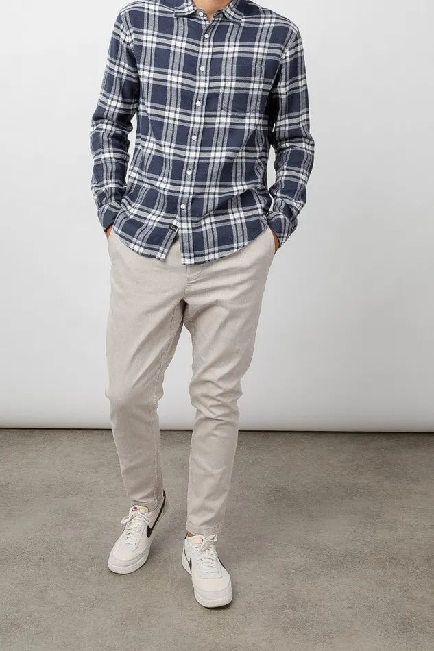 Shirts Men Rails Lennox Shirt Navy White