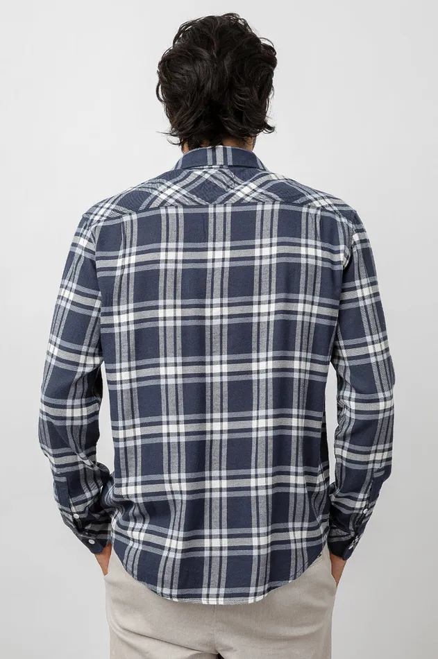 Shirts Men Rails Lennox Shirt Navy White