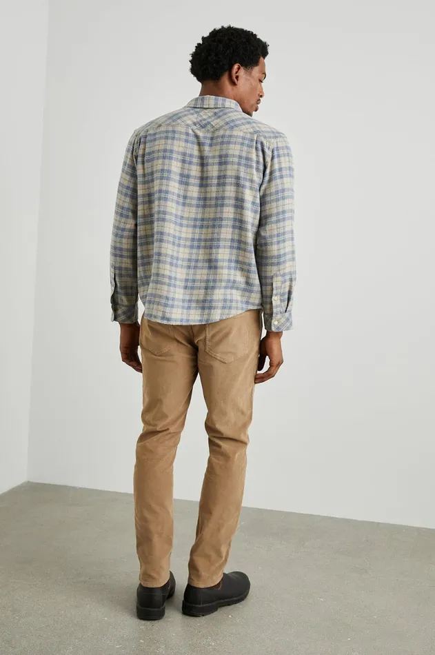 Shirts Men Rails Lennox Shirt Oatmeal Atlantic Heather