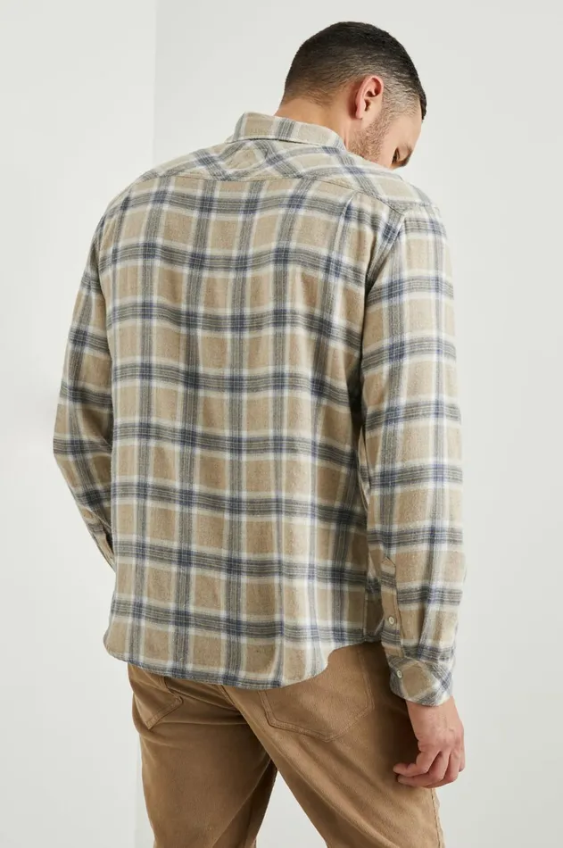 Shirts Men Rails Lennox Shirt Palamino Skyline Melange