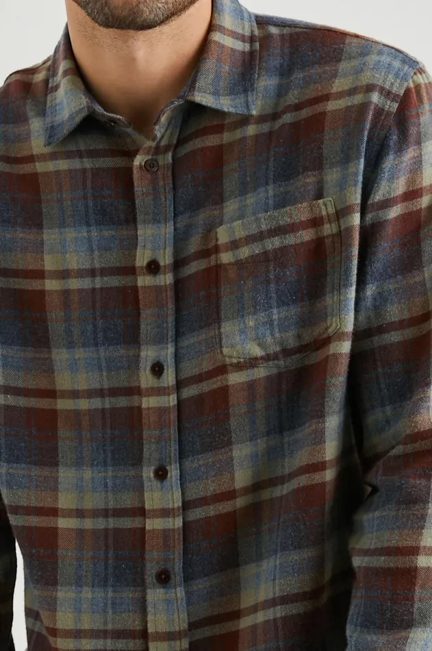 Shirts Men Rails Lennox Shirt Ruby Denim Botanical