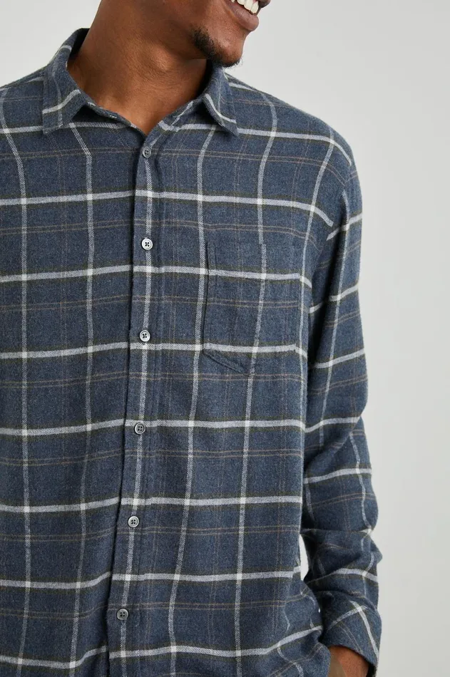 Shirts Men Rails Lennox Shirt Shadow Wheat Melange