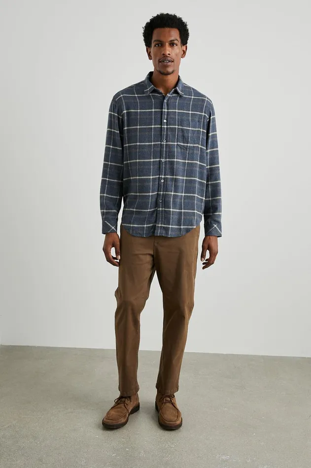 Shirts Men Rails Lennox Shirt Shadow Wheat Melange