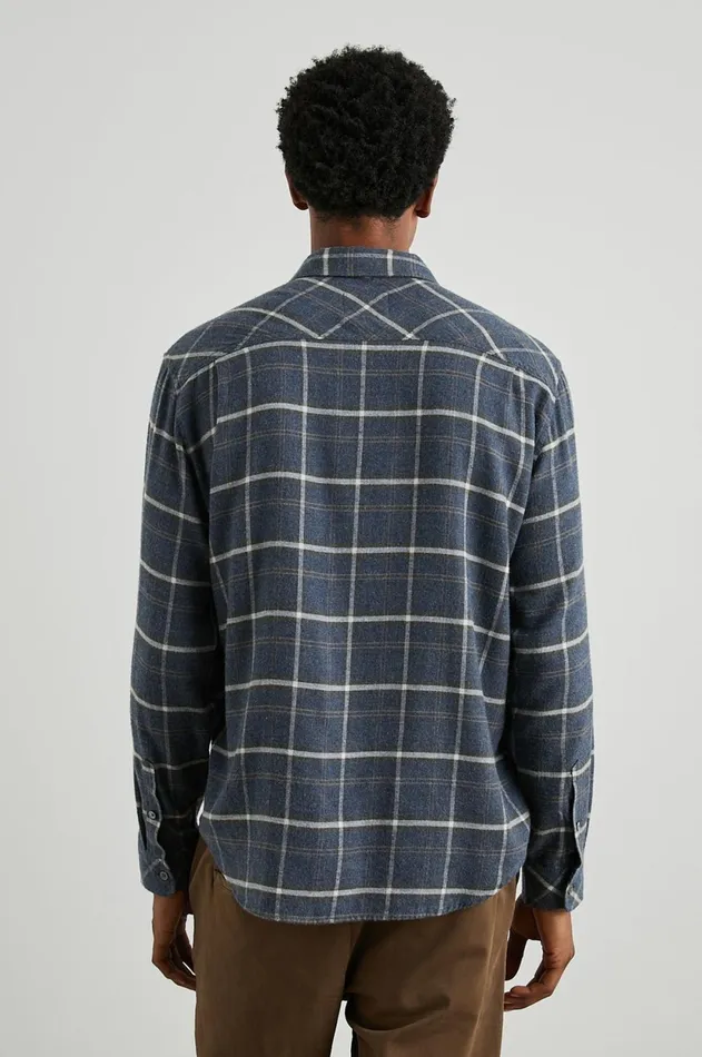 Shirts Men Rails Lennox Shirt Shadow Wheat Melange