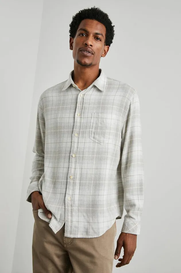 Shirts Men Rails Lennox Shirt Wheat Dove Melange