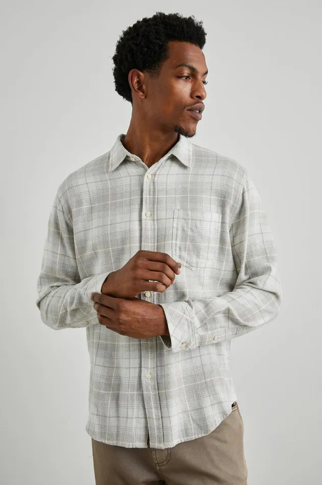 Shirts Men Rails Lennox Shirt Wheat Dove Melange