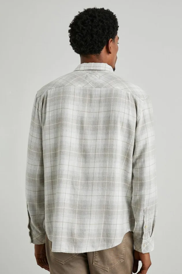 Shirts Men Rails Lennox Shirt Wheat Dove Melange