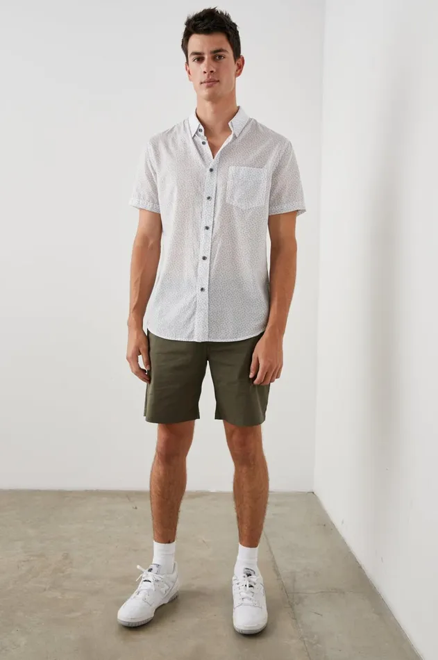 Shirts Men Rails Monaco Shirt Ivy Calico Parchment Slate