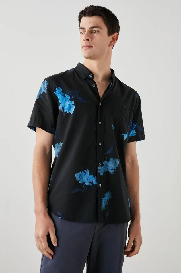Shirts Men Rails Monaco Shirt Surreal Flower Onyx