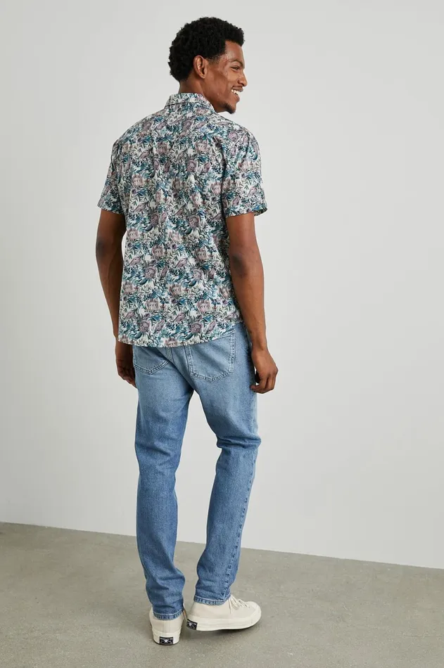 Shirts Men Rails Monaco Shirt Watercolor Floral Multi