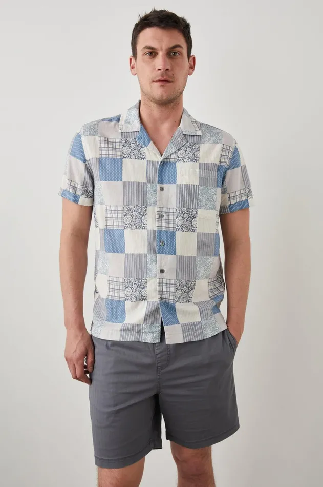 Shirts Men Rails Moreno Shirt Spring Patchwork