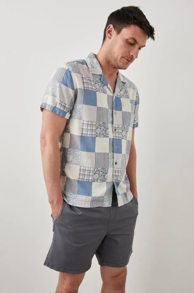 Shirts Men Rails Moreno Shirt Spring Patchwork