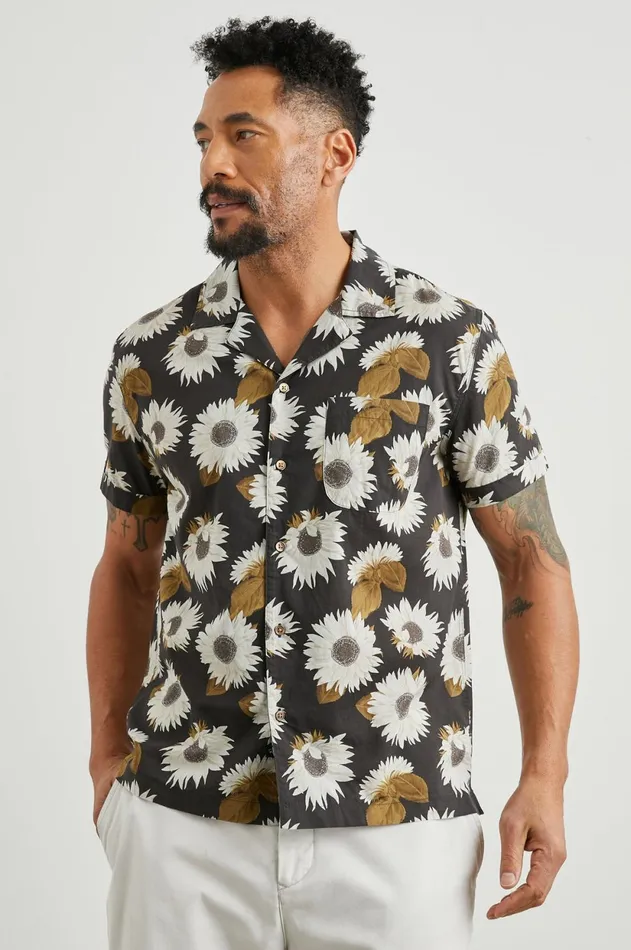 Shirts Men Rails Moreno Shirt Sunflower Twirl Bark