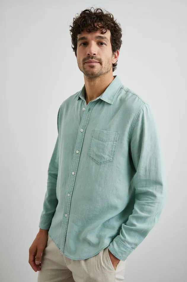Shirts Men Rails Mykonos Shirt Jade