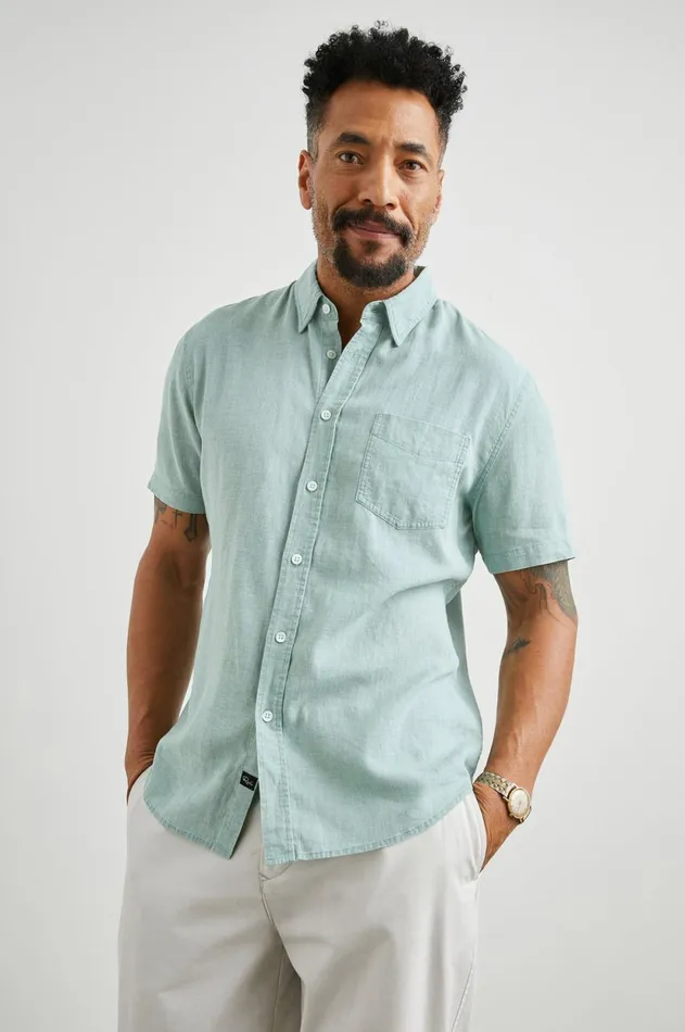 Shirts Men Rails Paros Shirt Jade