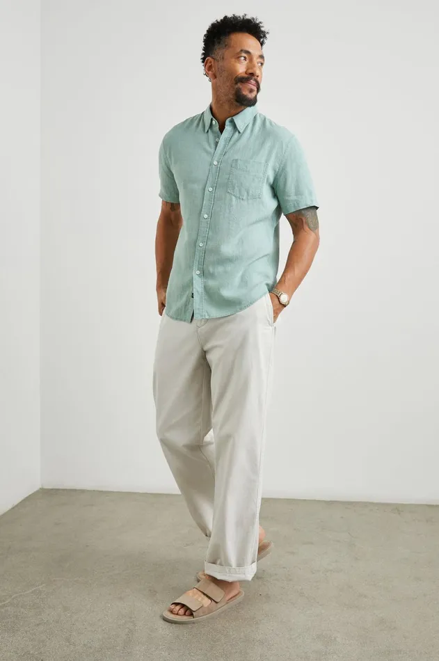 Shirts Men Rails Paros Shirt Jade