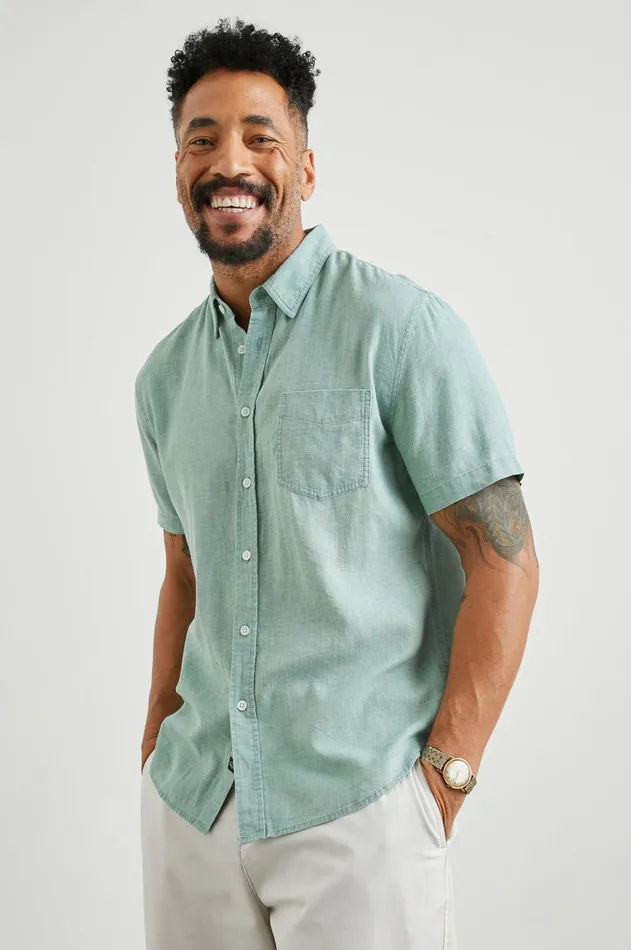 Shirts Men Rails Paros Shirt Jade