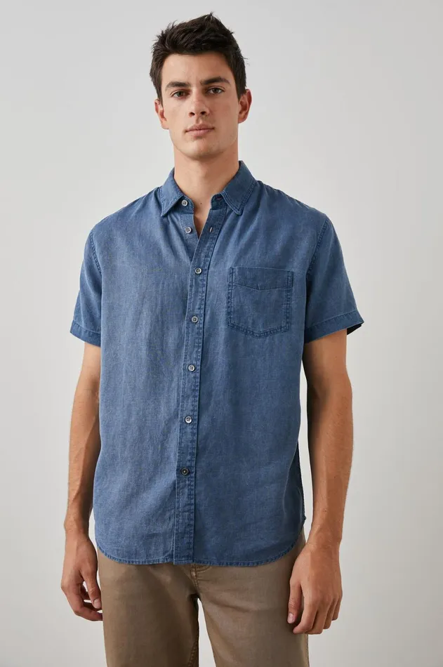 Shirts Men Rails Paros Shirt Lapis