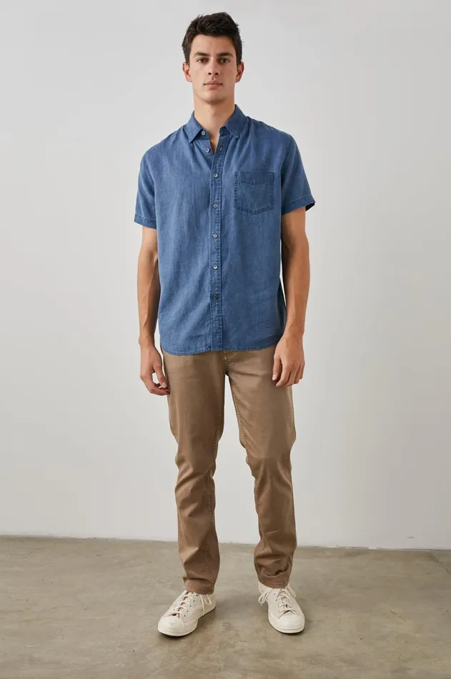 Shirts Men Rails Paros Shirt Lapis