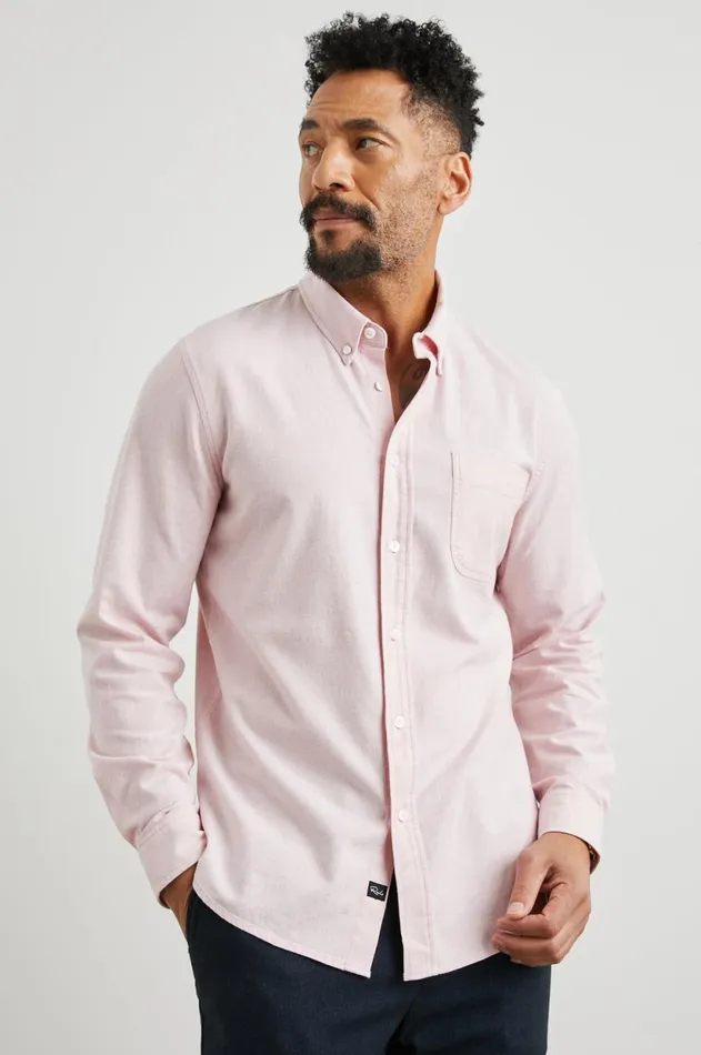 Shirts Men Rails Perry Shirt Perfect Pink Oxford