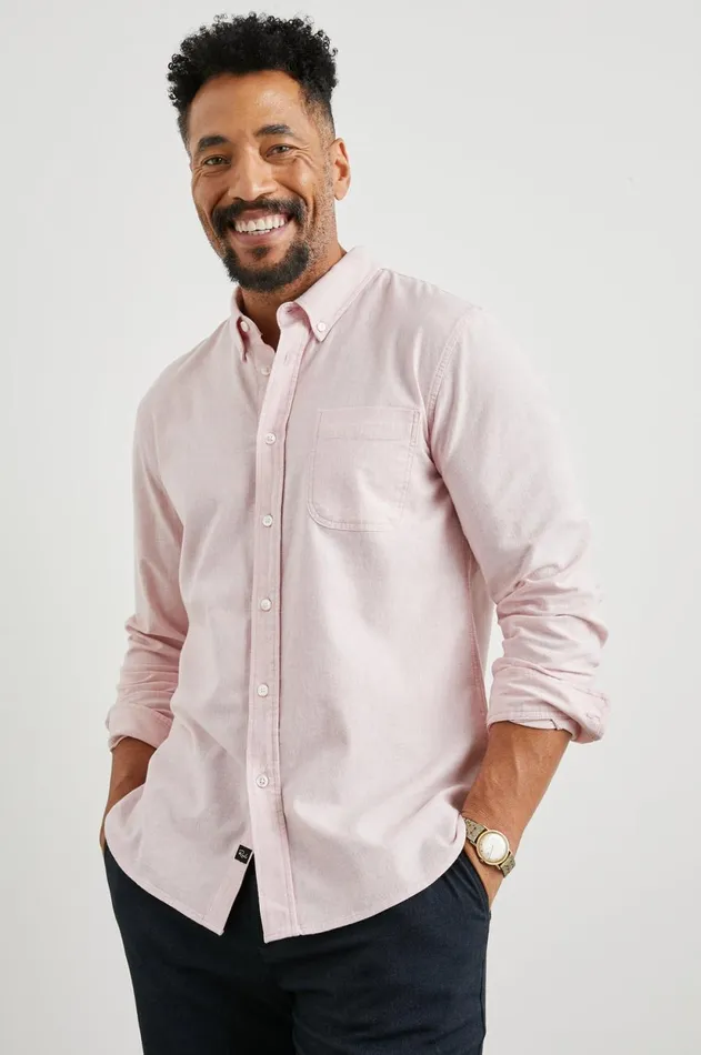 Shirts Men Rails Perry Shirt Perfect Pink Oxford