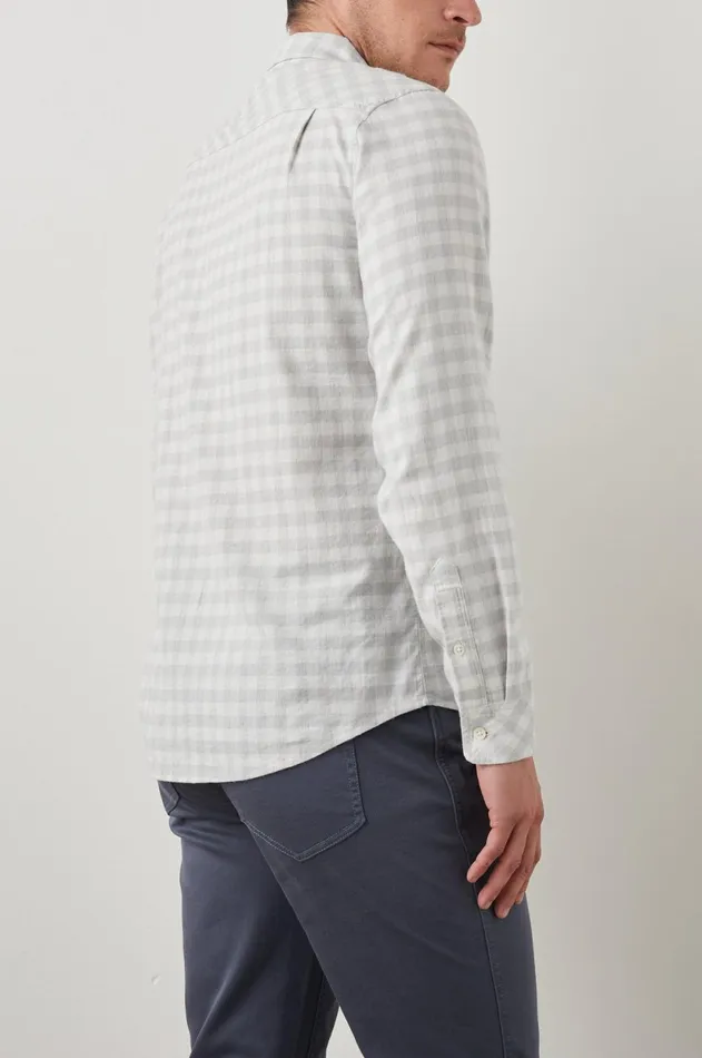 Shirts Men Rails Reid Shirt Alloy White Melange