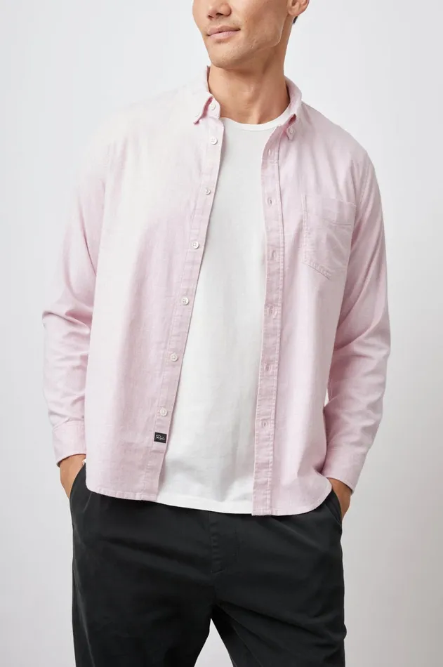 Shirts Men Rails Reid Shirt Coral Heather Oxford