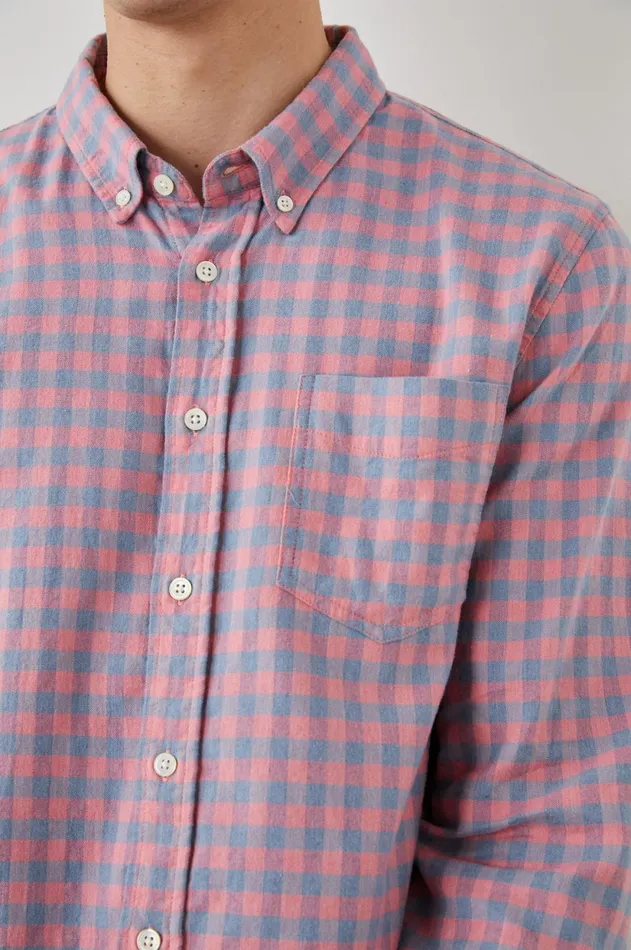 Shirts Men Rails Reid Shirt Melon Denim Melange