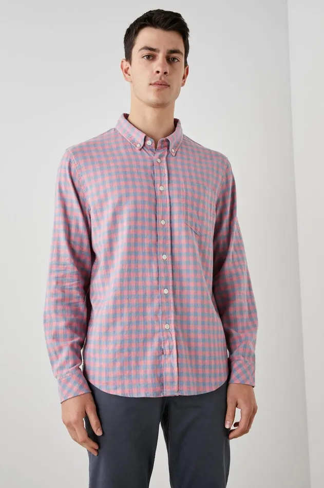 Shirts Men Rails Reid Shirt Melon Denim Melange