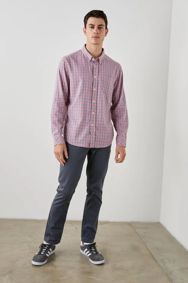 Shirts Men Rails Reid Shirt Melon Denim Melange