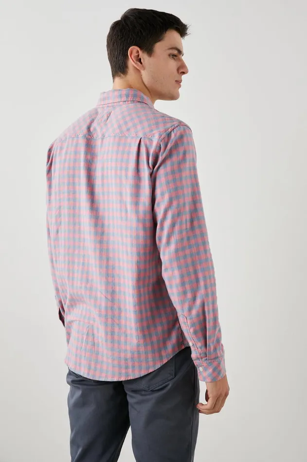 Shirts Men Rails Reid Shirt Melon Denim Melange