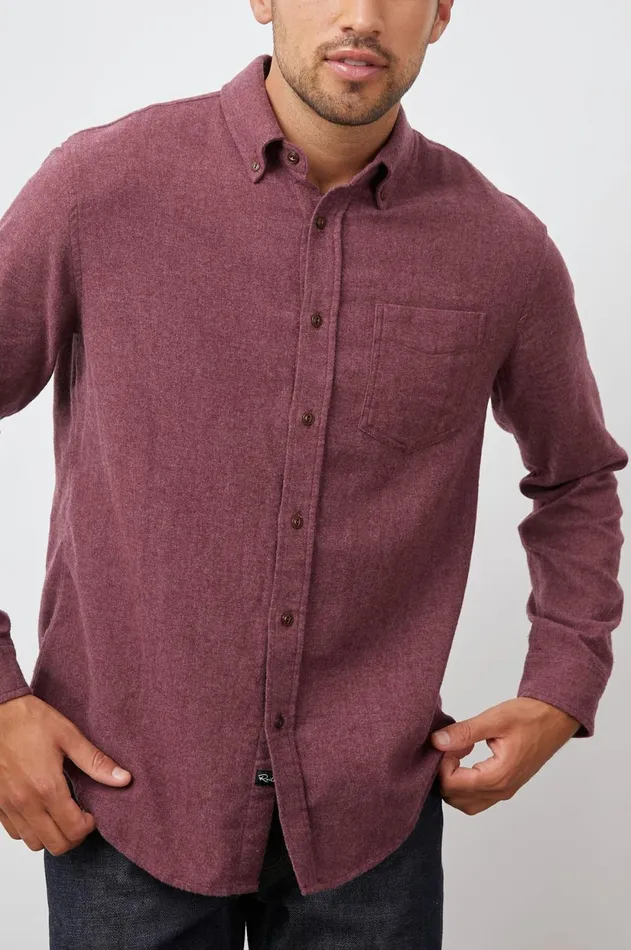 Shirts Men Rails Runson Shirt Currant
