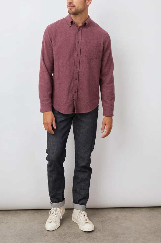 Shirts Men Rails Runson Shirt Currant