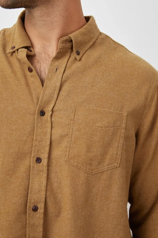 Shirts Men Rails Runson Shirt Golden Rod