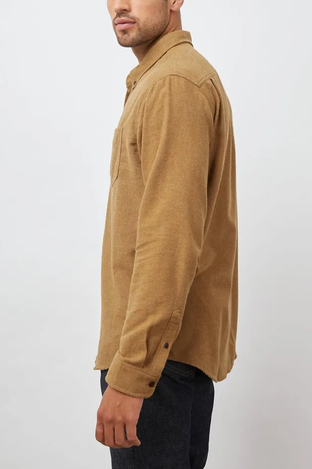Shirts Men Rails Runson Shirt Golden Rod