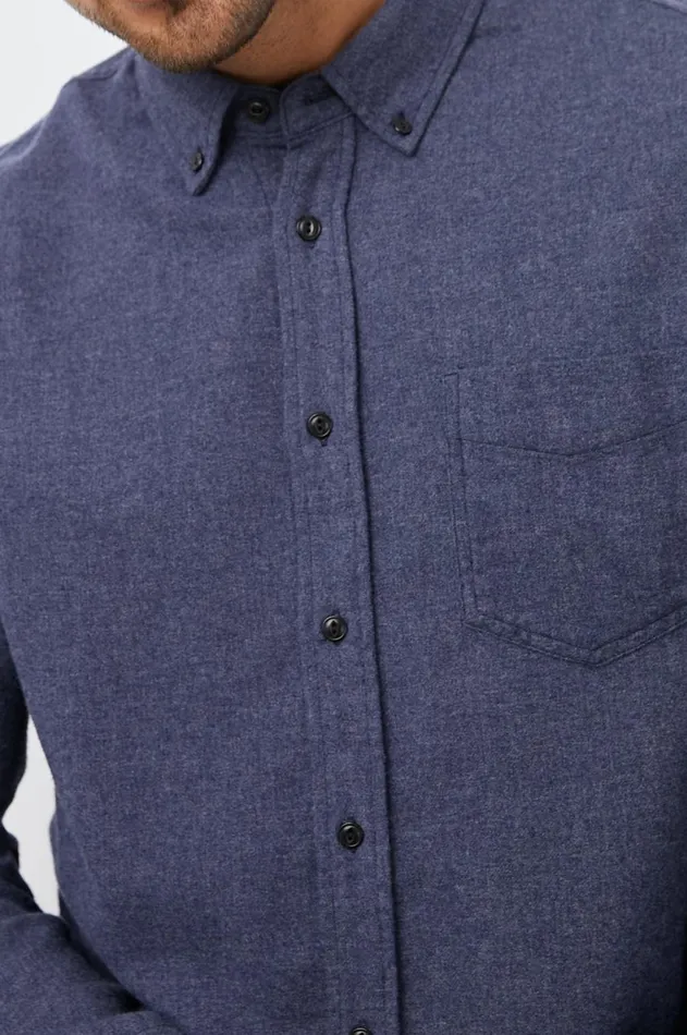 Shirts Men Rails Runson Shirt Heather Blue