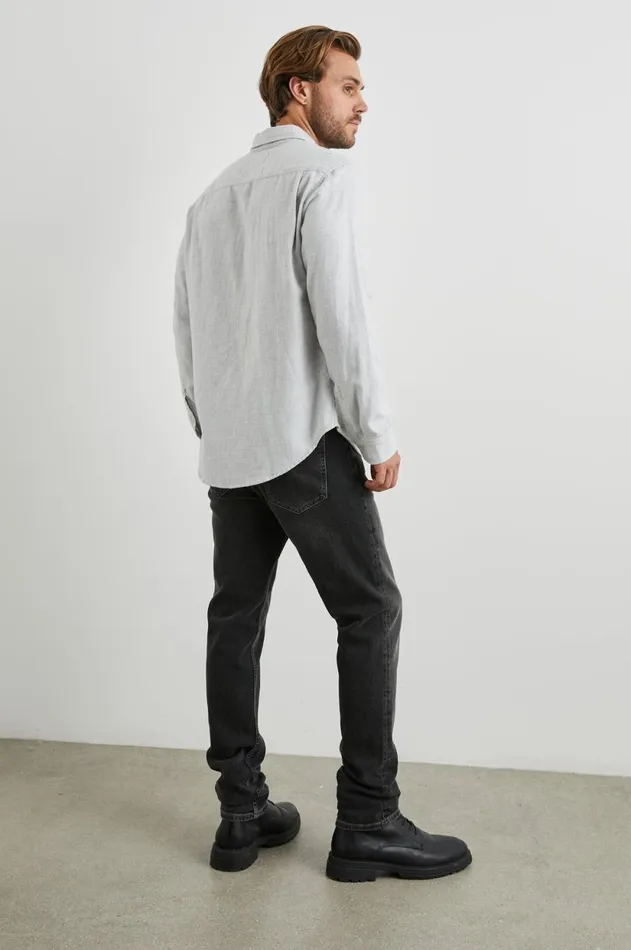 Shirts Men Rails Runson Shirt Heather Grey