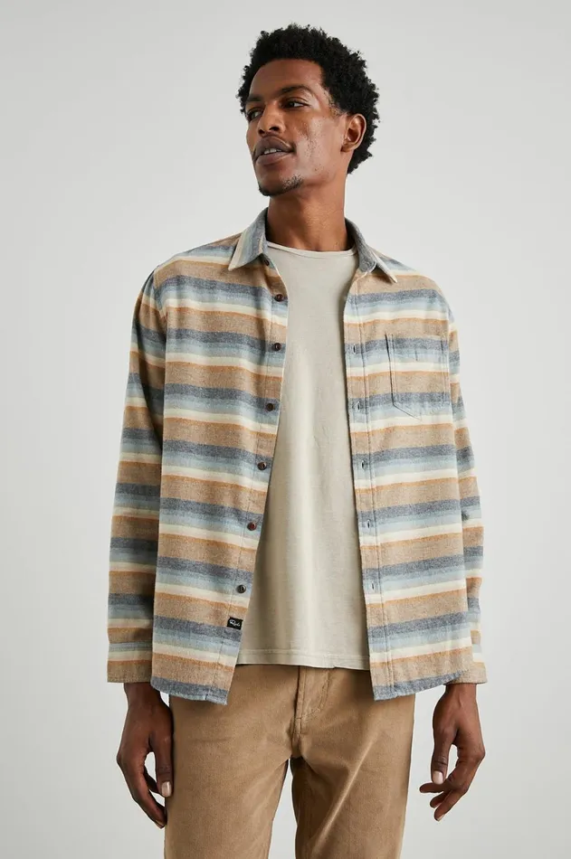 Shirts Men Rails Runson Shirt Santa Fe Stripe