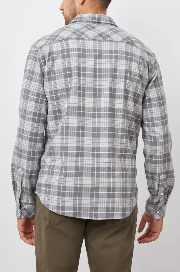 Shirts Men Rails Sussex Shirt Alloy Slate Melange