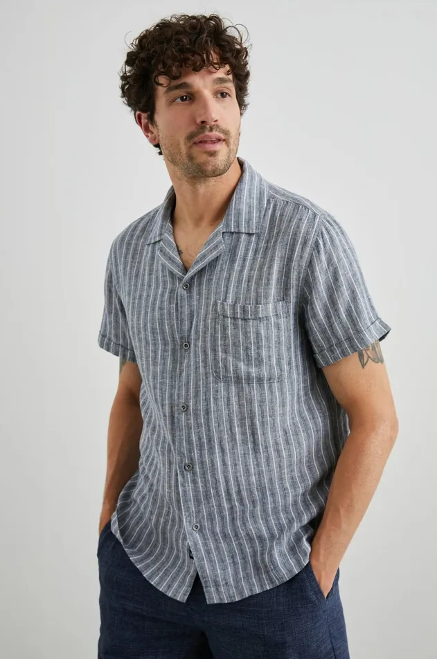 Shirts Men Rails Waimea Shirt Ocean Mist Stripe