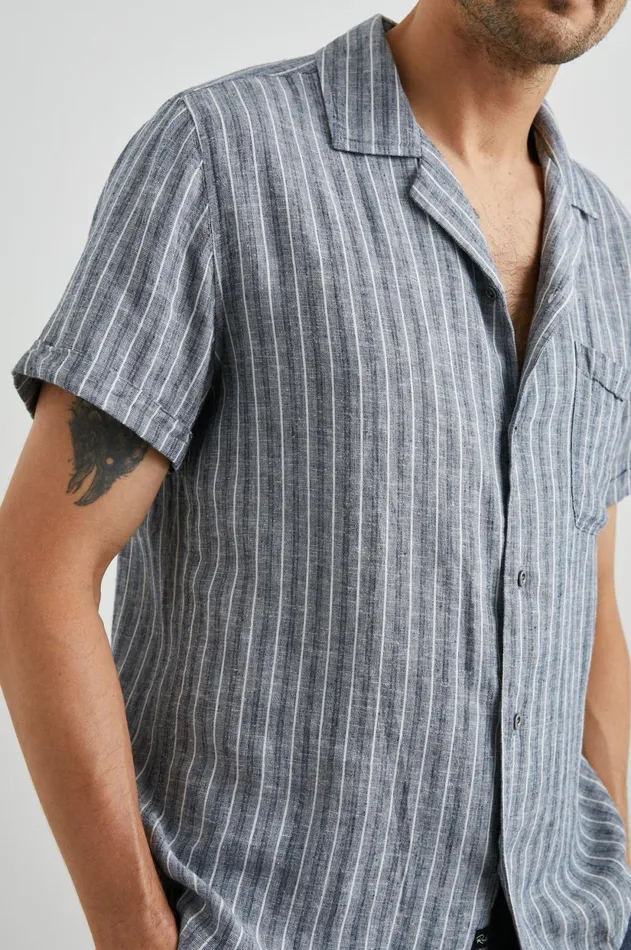 Shirts Men Rails Waimea Shirt Ocean Mist Stripe