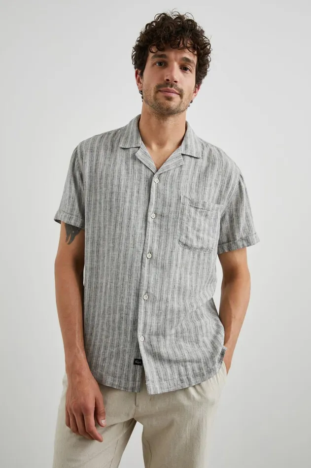 Shirts Men Rails Waimea Shirt Quino Navy Stripe