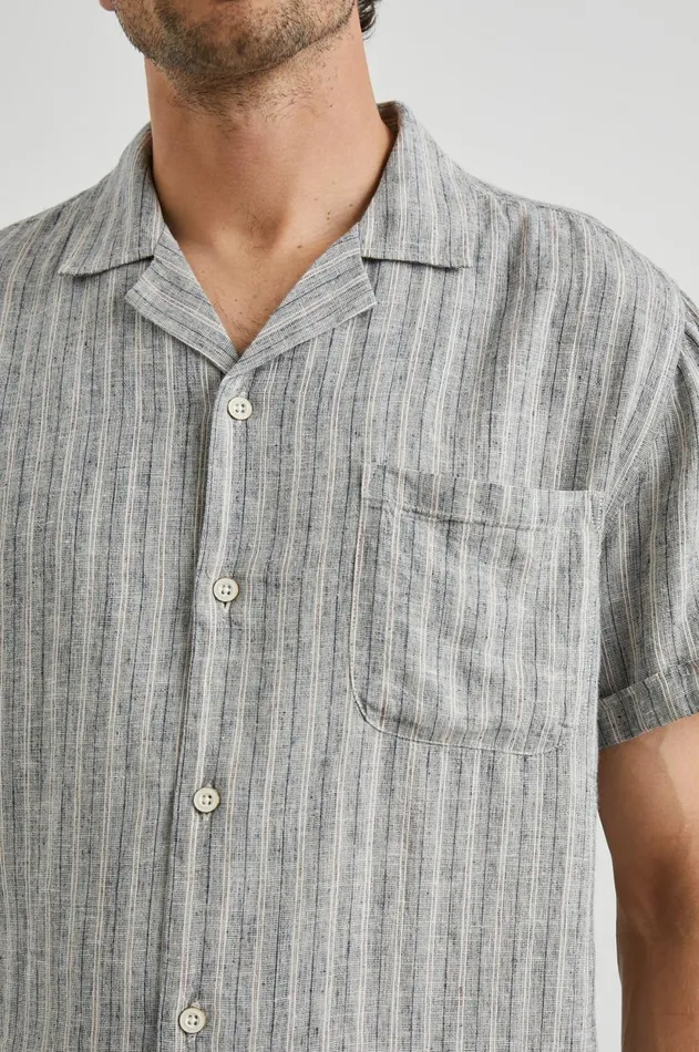 Shirts Men Rails Waimea Shirt Quino Navy Stripe
