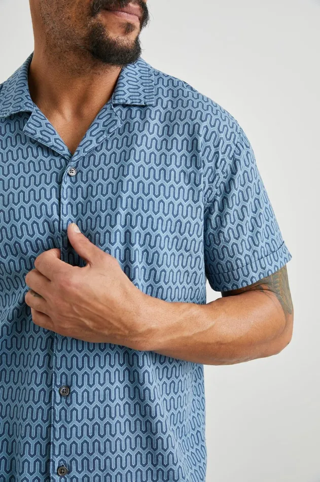 Shirts Men Rails Waimea Shirt Wishbone Blues