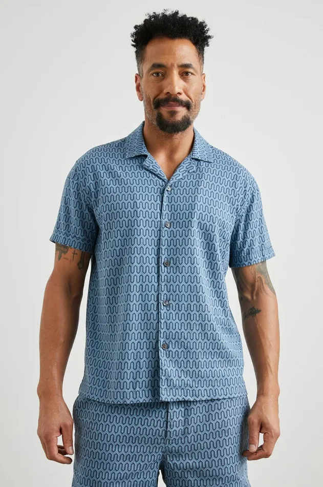 Shirts Men Rails Waimea Shirt Wishbone Blues
