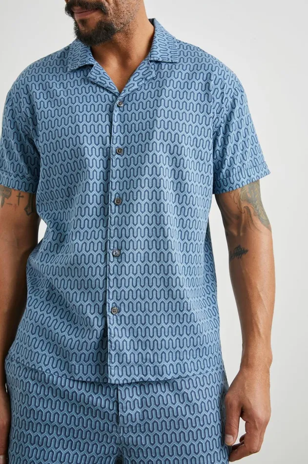 Shirts Men Rails Waimea Shirt Wishbone Blues