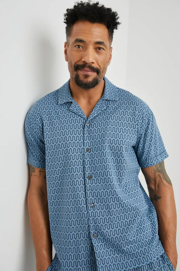 Shirts Men Rails Waimea Shirt Wishbone Blues