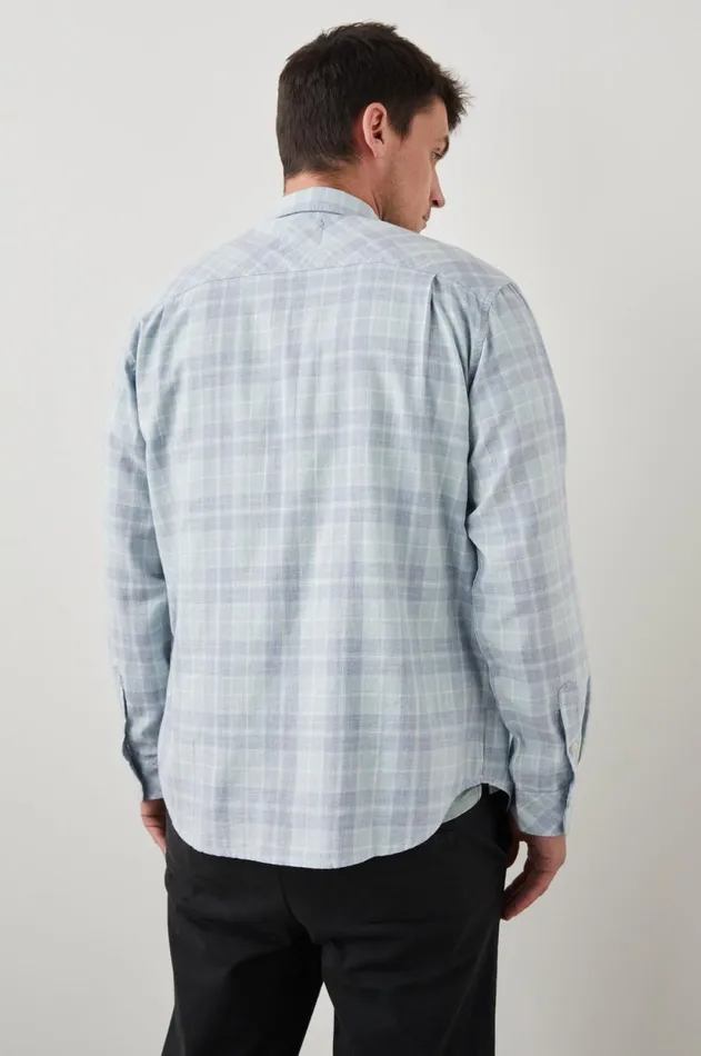 Shirts Men Rails Wyatt Shirt Bitter Melon Cloud Melange