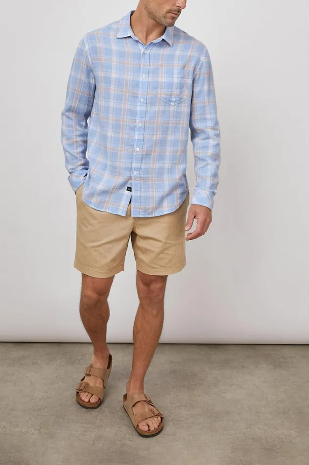Shirts Men Rails Wyatt Shirt Faded Strawberry Seaglass