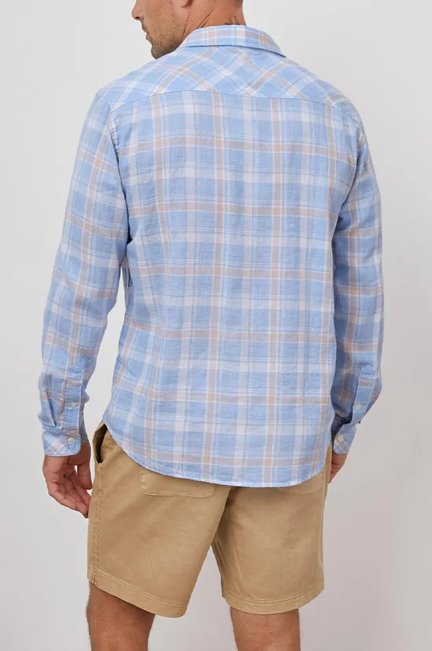 Shirts Men Rails Wyatt Shirt Faded Strawberry Seaglass